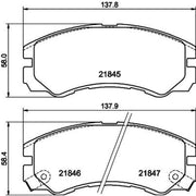 DON Front Brake Pad Set fits Isuzu Mu 1993-2002 3.0 3.1