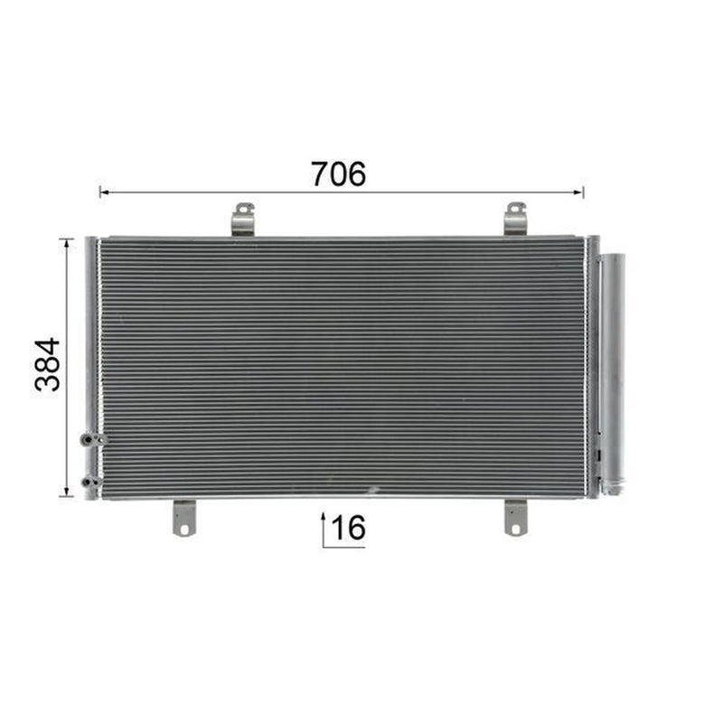 Mahle Air Conditioning Condenser fits Toyota Camry 2006-2011 2.4