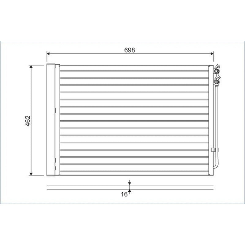 Valeo Air Conditioning Condenser 814410