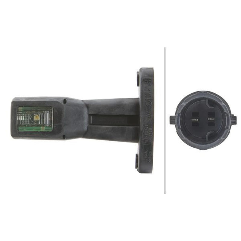 Hella Lamp Po S Sml Md12/24V Short 2XS 2XS Lateral Mounting 2XS 011 768-011