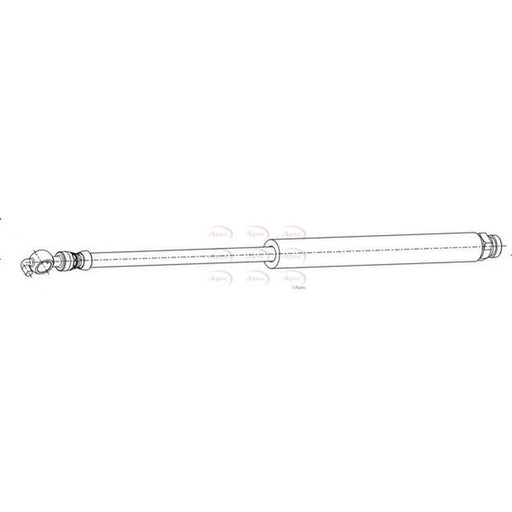 Apec Brake Hydraulic Hose Line Rear HOS4502