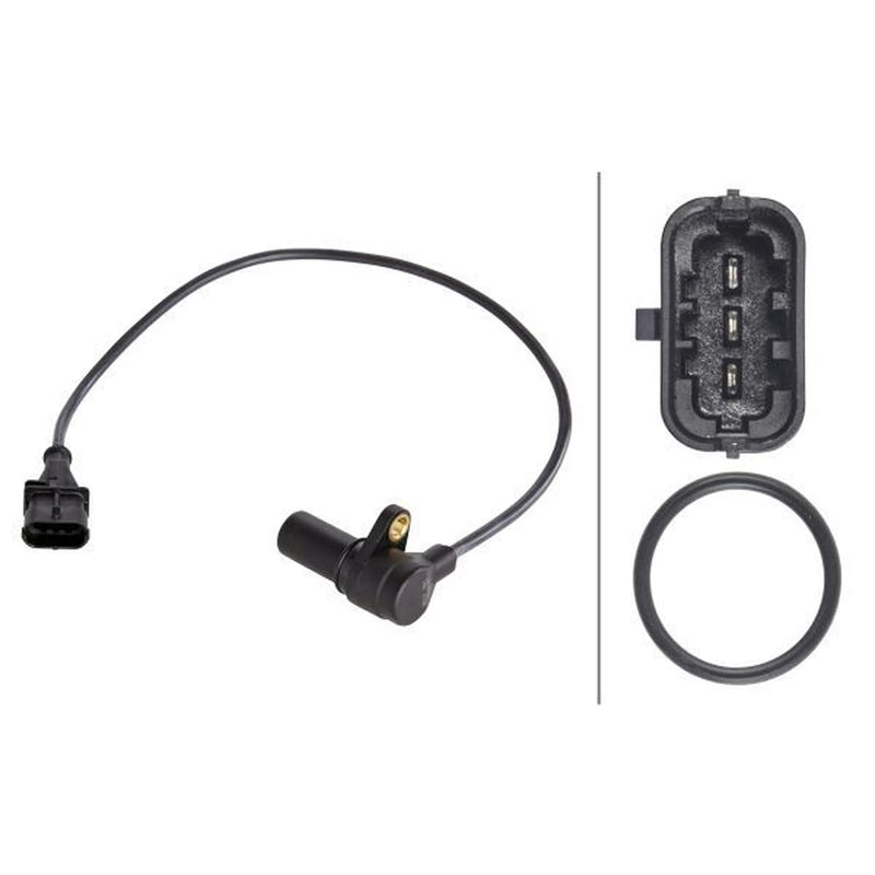 Hella Crankshaft Position Sensor fits Alfa Romeo 145 1999-2001 1.9