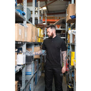 Tough Grit 2-Tone Polo Black / Charcoal XS 937198 Tough Grit  - Dynamic Drive