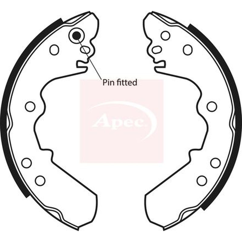 Apec Brake Shoe Set Axle Kit fits Bedford Brava 1988-1990 2.2 2.3 2.5