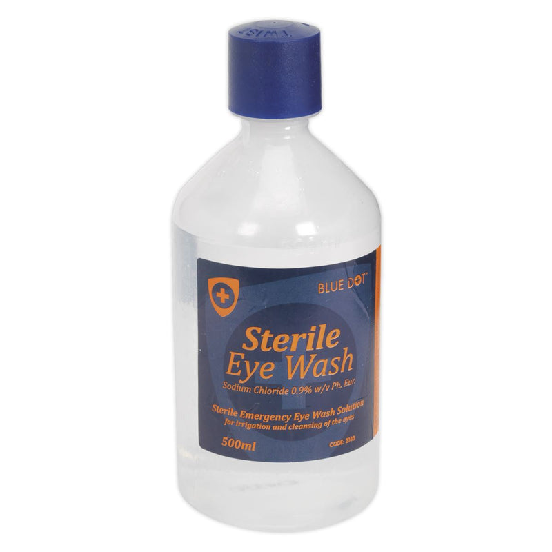 Sealey Eye/Wound Wash Solution 500ml EWS50 Sealey - Dynamic Drive
