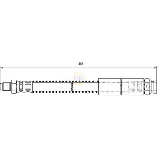 NAPA Brake Hydraulic Hose Line Front NBH1397