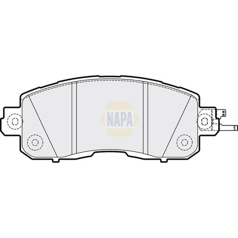 NAPA Front Brake Vented Discs & Pads fits Nissan Leaf 2010-2017