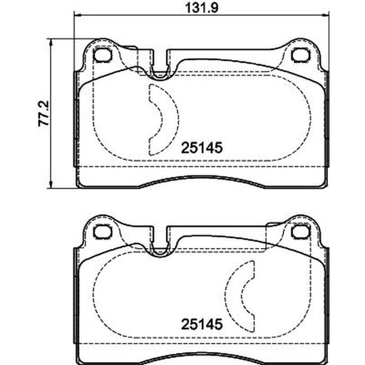 Mintex Front Brake Pad Set fits Audi A3 2011-2012