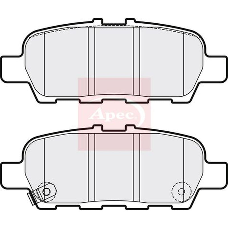 Apec Front & Rear Pads fits Suzuki Grand Vitara II 2005-2015 1.9 2.0 2.4