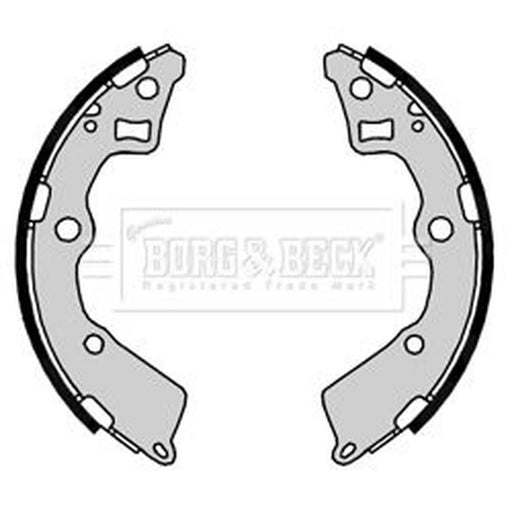 Borg & Beck Brake Shoe Set Axle Kit BBS6397