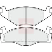 Apec Front Brake Pad Set fits Seat Ibiza 1993-2002 1.4