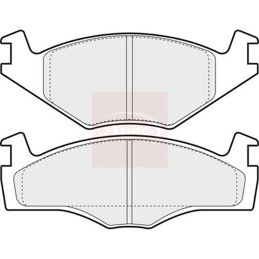 Apec Front Brake Pad Set fits Seat Ibiza 1993-2002 1.4