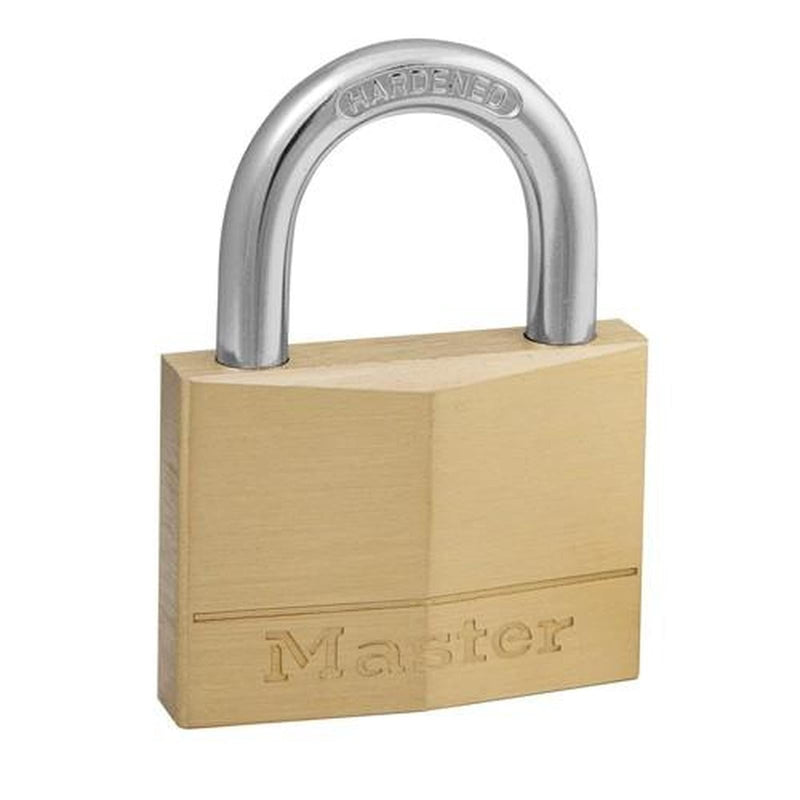 Masterlock Padlock Brass 50mm Steel Shackle Masterlock - Dynamic Drive