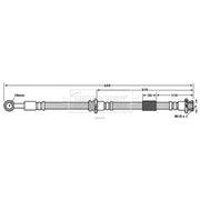 Borg & Beck Brake Hydraulic Hose Line Right BBH7835