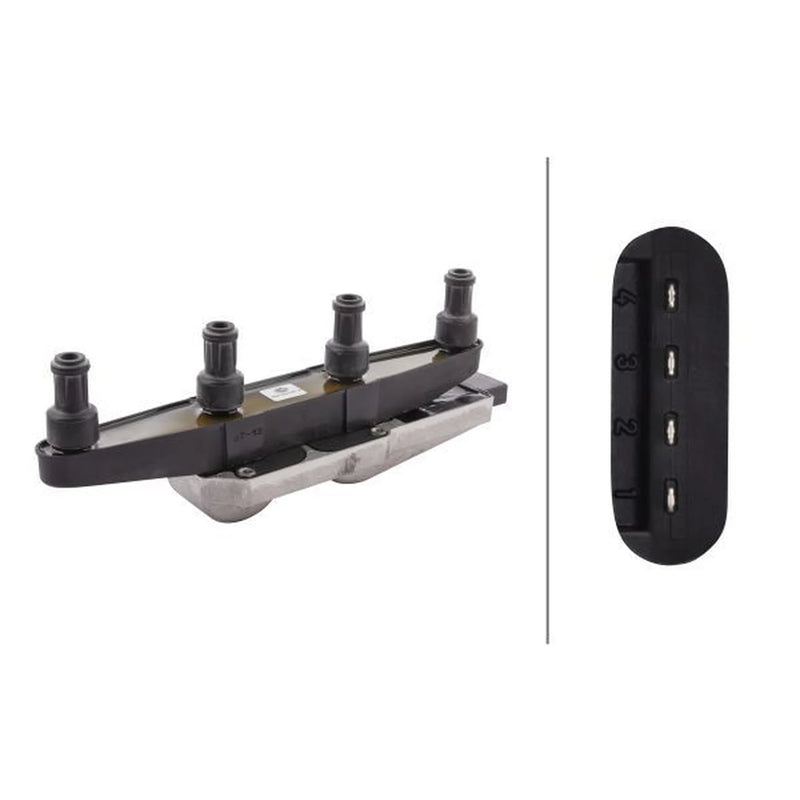 Hella Ignition Coil Pack fits Skoda Fabia I 1999-2003 1.0 1.4
