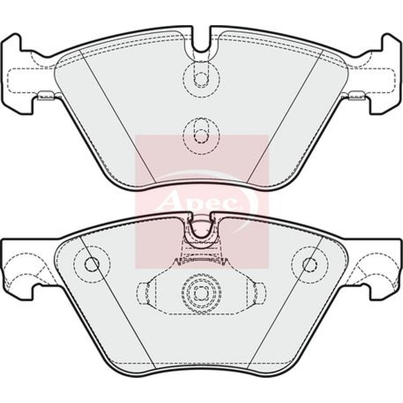 Apec Front Brake Pad Set fits BMW 5 2009-2017