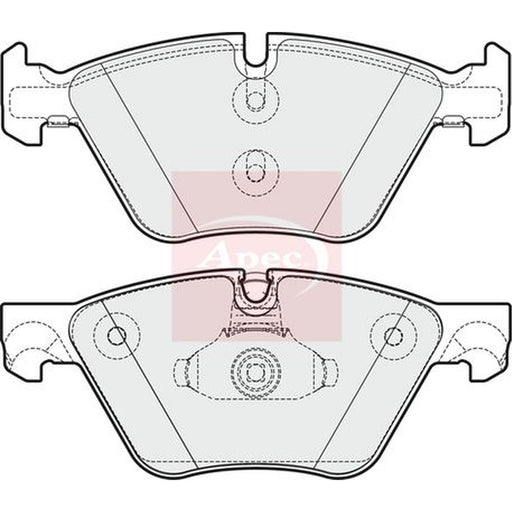 Apec Front Brake Pad Set fits BMW 5 2009-2017