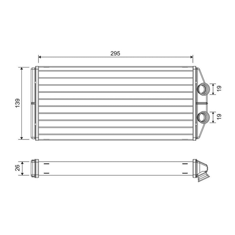 Valeo Heater Matrix Core Heat Exchanger 811504