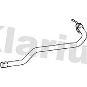 Klarius Exhaust Pipe OD fits Mazda 6 2002-2007 1.8 2.0