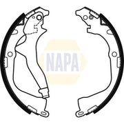 NAPA Brake Shoe Set Axle Kit fits VW Amarok 2010-2022 2.0