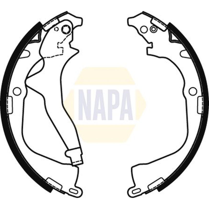 NAPA Brake Shoe Set Axle Kit fits VW Amarok 2010-2022 2.0
