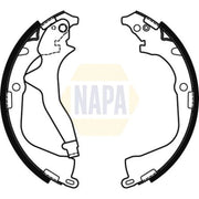 NAPA Brake Shoe Set Axle Kit NBS1082