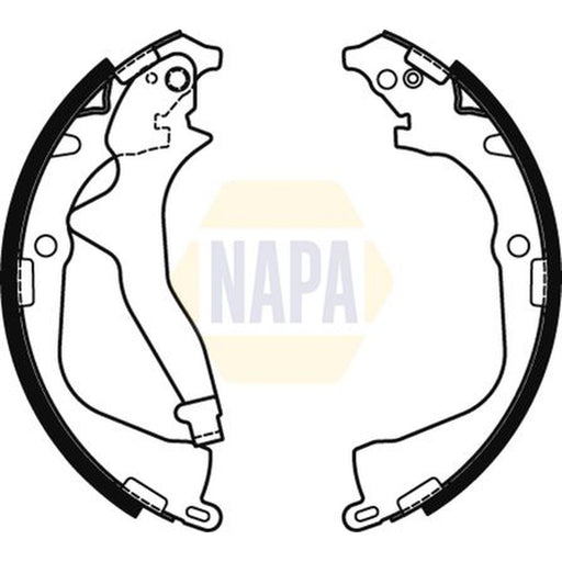NAPA Brake Shoe Set Axle Kit fits VW Amarok 2010-2022 2.0