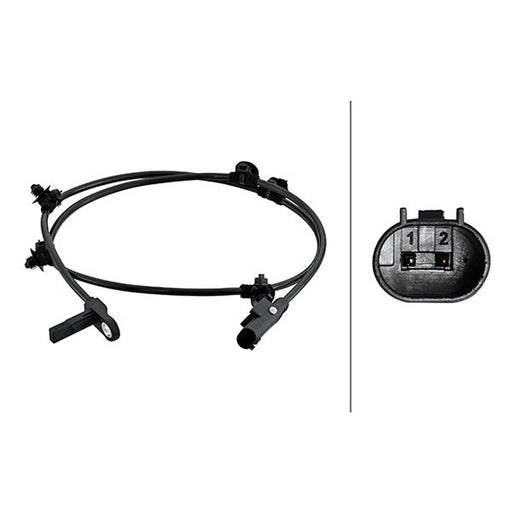Hella ABS Wheel Speed Sensor Rear fits Mercedes-Benz Eqv 2020 on 447.813 447.815
