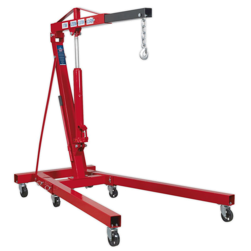 Sealey Folding Crane 1 Tonne 'KD' Type SC10 Sealey - Dynamic Drive