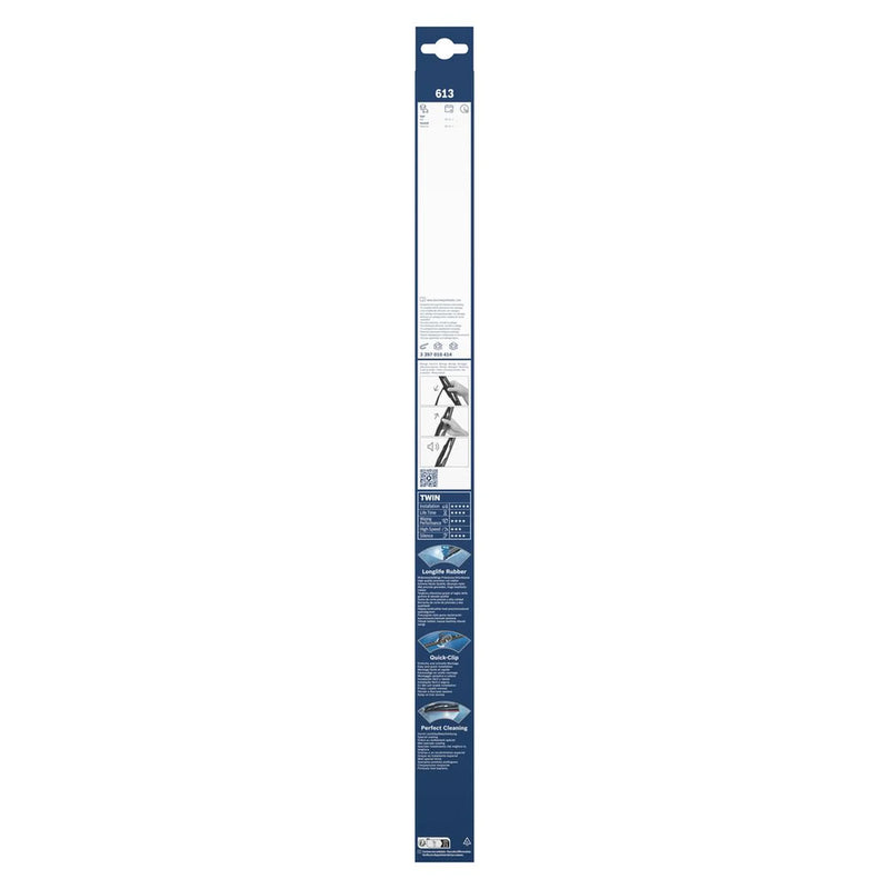 Bosch Wiper Front Wiper Blade Set 600mm + 350mm — 613 fits Opel Karl 2015-2019