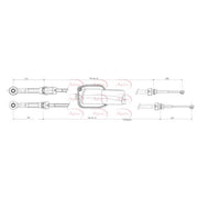 Apec Manual Transmission Cable Pull fits Citroën Xsara Picasso 1999-2011
