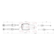 Apec Manual Transmission Cable Pull CAB7019