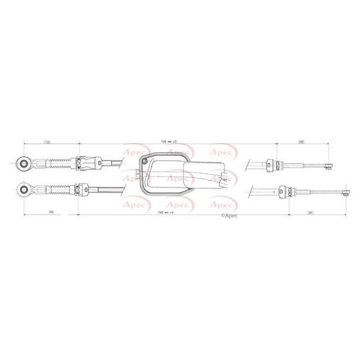 Apec Manual Transmission Cable Pull fits Citroën Xsara Picasso 1999-2011