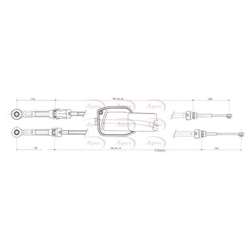 Apec Manual Transmission Cable Pull CAB7019