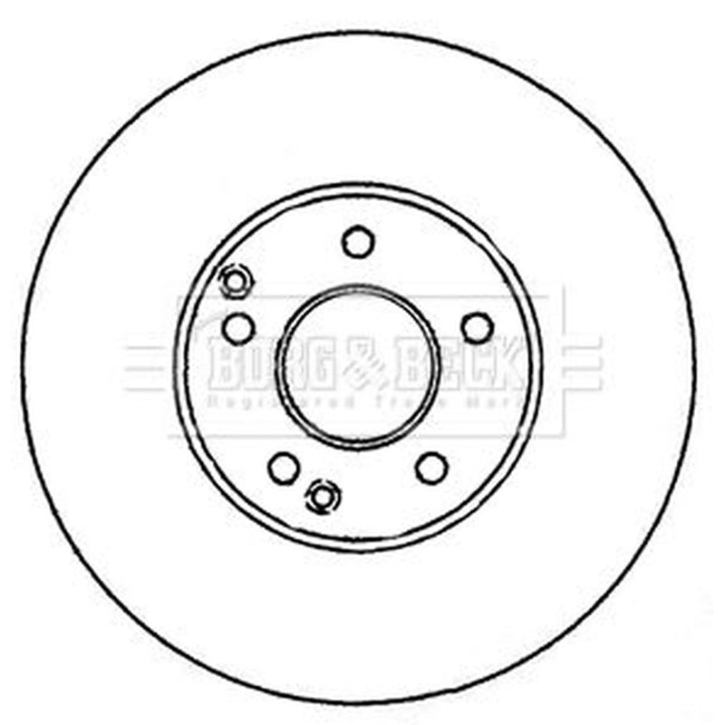 Borg & Beck Front & Rear Brake Discs & Pads fits Mercedes-Benz E-Class 1999-2002