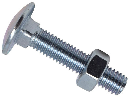 METALMATE Cup Square Hex Bolt & Nut ZP M8 x 40mm Box 50 METALMATE� - NN4 Online