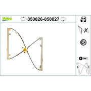 Valeo Electric Window Regulator Lifter Right Fro 850827