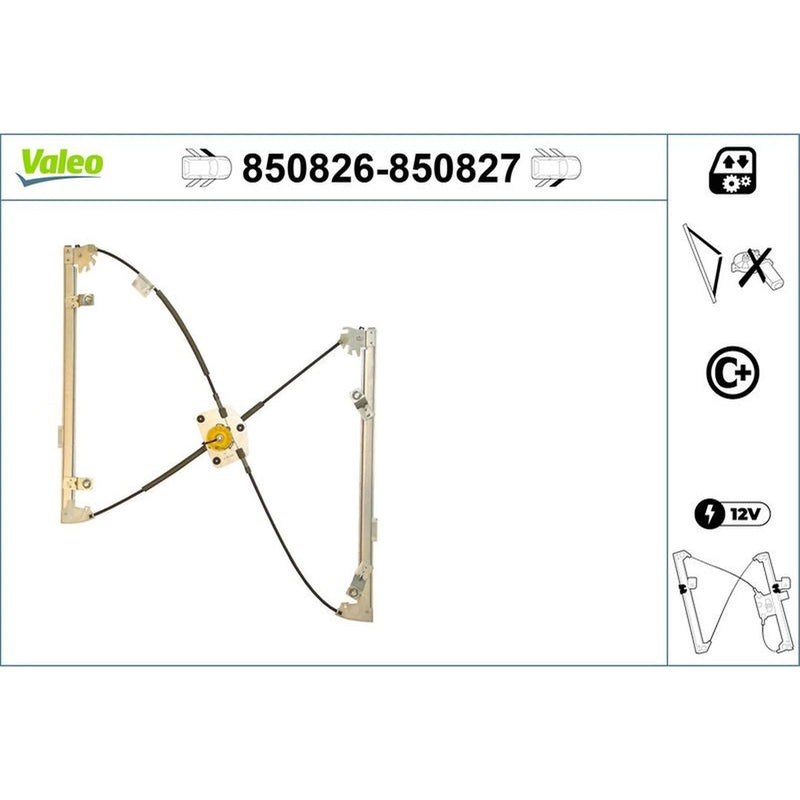 Valeo Electric Window Regulator Lifter Right Fro 850827