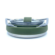 Wolf Outdoors EzyStow Collapsible Kettle 1L Olive Green Wolf Outdoors - Dynamic Drive