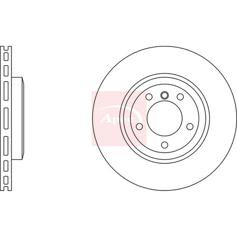 Apec Front Vented & Rear Vented Brake Discs & Pads fits BMW 3 1999-2007