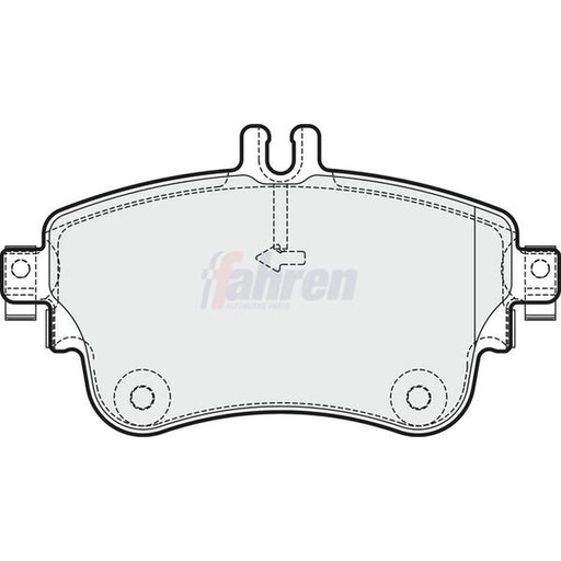 Fahren Front Brake Pad Set FBP3360