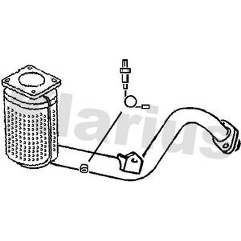 Klarius Catalyst Type Approved With Pipe Front fits Citroën C4 2004-2011 1.6