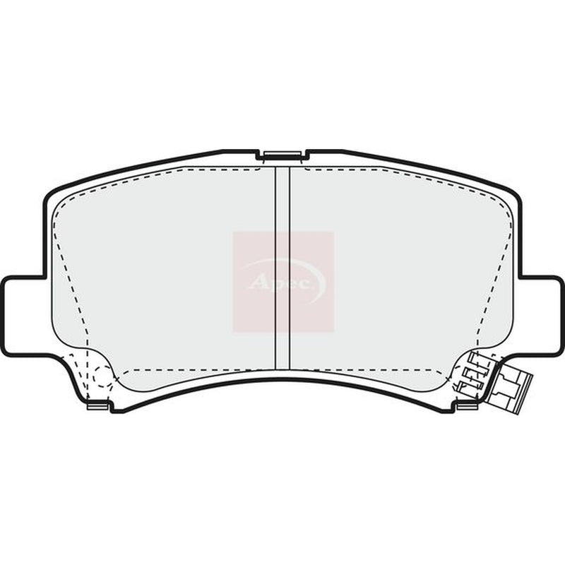 Apec Front Brake Pad Set fits Dfsk Loadhopper / Big Cab 2011 on 1.0 1.3