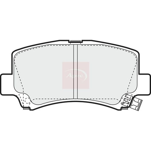 Apec Front Brake Pad Set fits Dfsk Loadhopper / Big Cab 2011 on 1.0 1.3