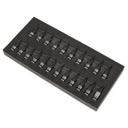 Sealey TRX-Star*/Hex/Spline Socket Bit Set 22pc 3/8"Sq Drive Black Series AK7985 Sealey - Dynamic Drive
