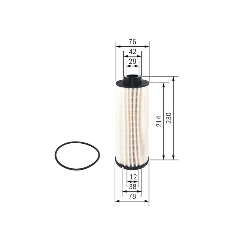 Bosch Fuel Filter Element fits Man Tga 2001-2009
