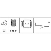 Hella Reverse Light Switch Connectors fits Ford C-Max 2007-2010 2.0