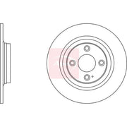 Apec 2 x Solid Brake Discs fits Mazda MX-5 1998-2005 1.6 1.8