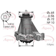 Apec Engine Cooling Water Pump AWP1357