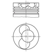 Mahle Piston Cylinder Bore = 104mm 257 PI 00102 000